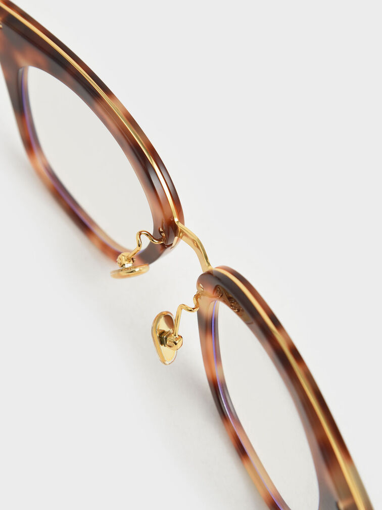 Acetate Tortoiseshell Square Blue Light Glasses, T. Shell, hi-res