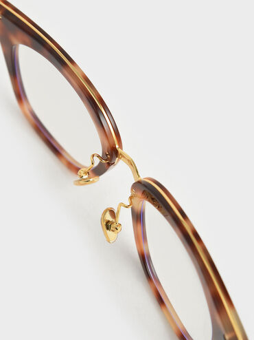 Acetate Tortoiseshell Square Blue Light Glasses, T. Shell, hi-res