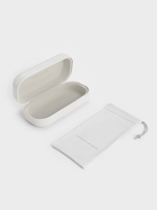 نظارات شمسية مربعة كبيرة الحجم, أسود, hi-res