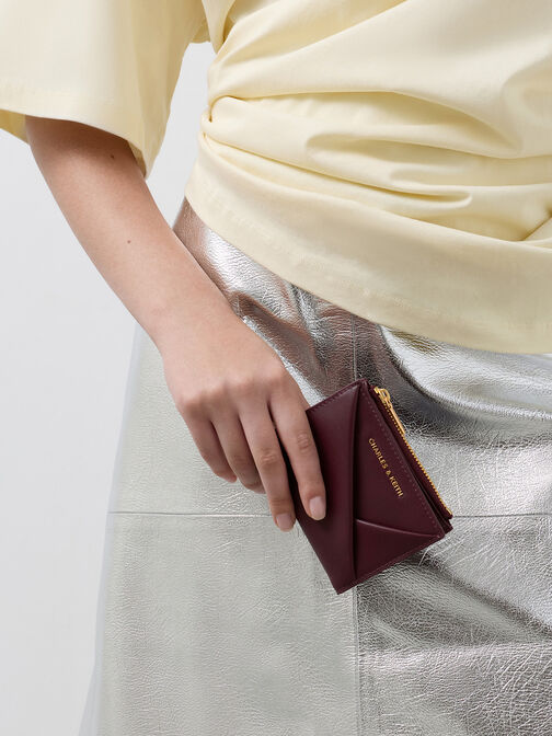 محفظة ميدوري بسحّاب, أحمر توتي فاخر, hi-res