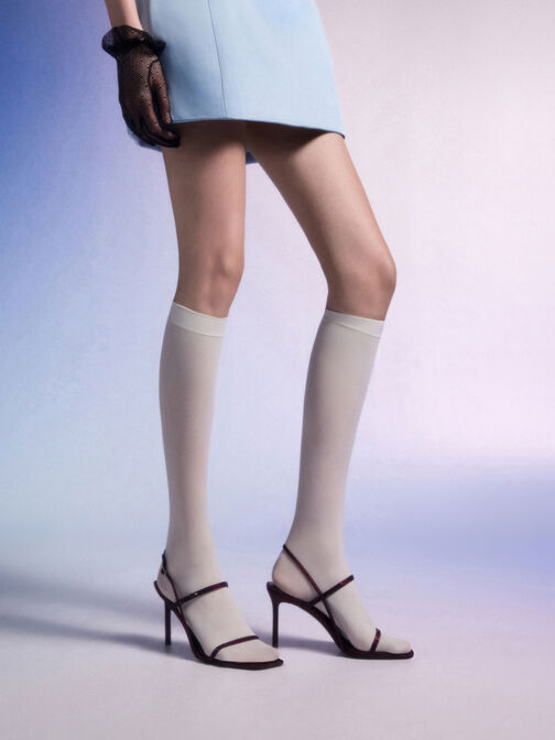 Arona Satin Crystal-Embellished Stiletto-Heel Sandals, Burgundy, hi-res