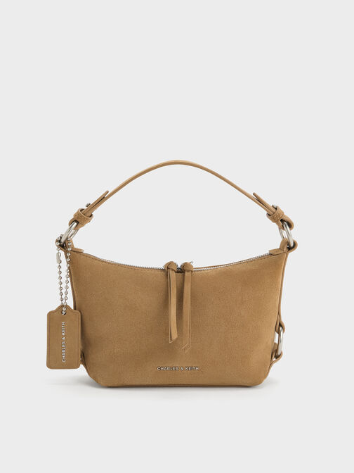 Tatiana Tassel Hobo Bag, Sand, hi-res