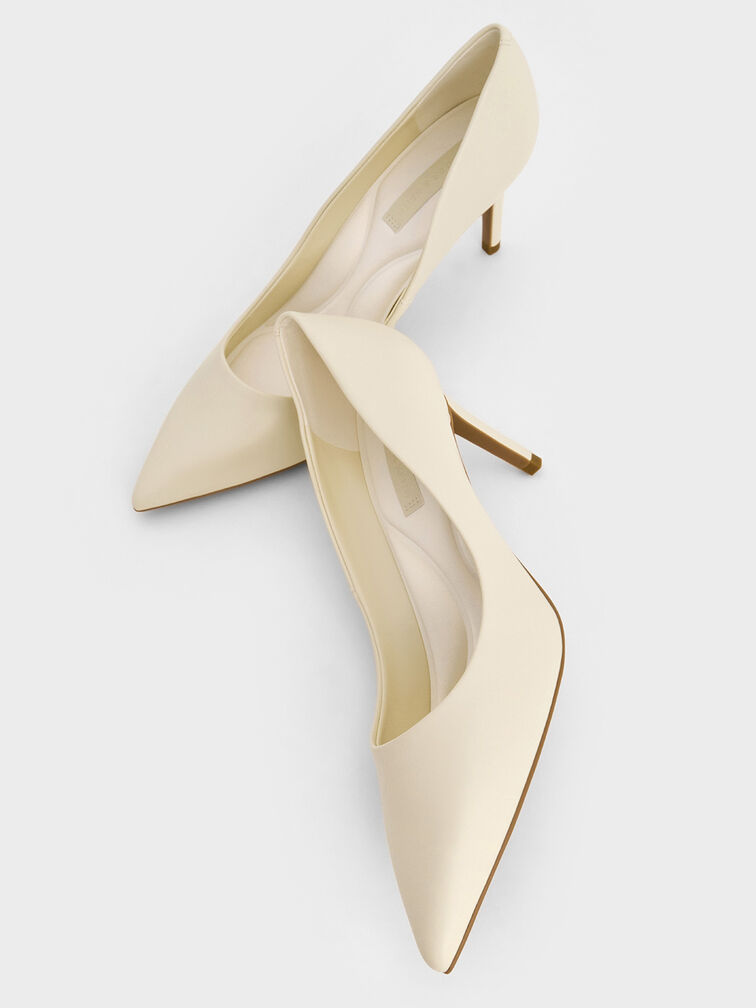 Emmy Pointed-Toe Stiletto Pumps, Chalk, hi-res