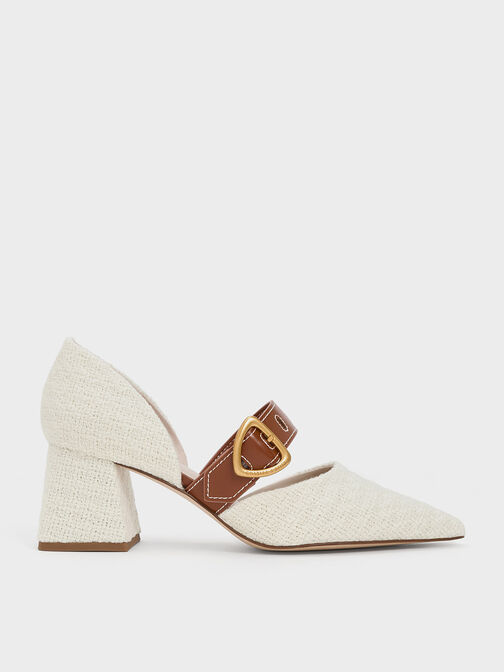 Sepphe Tweed Metallic Buckle D'Orsay Pumps, Multi, hi-res