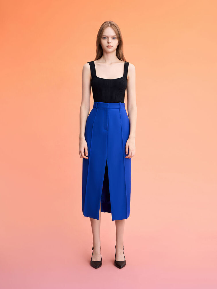 Stiletto Heel Slingback Pumps, Black, hi-res