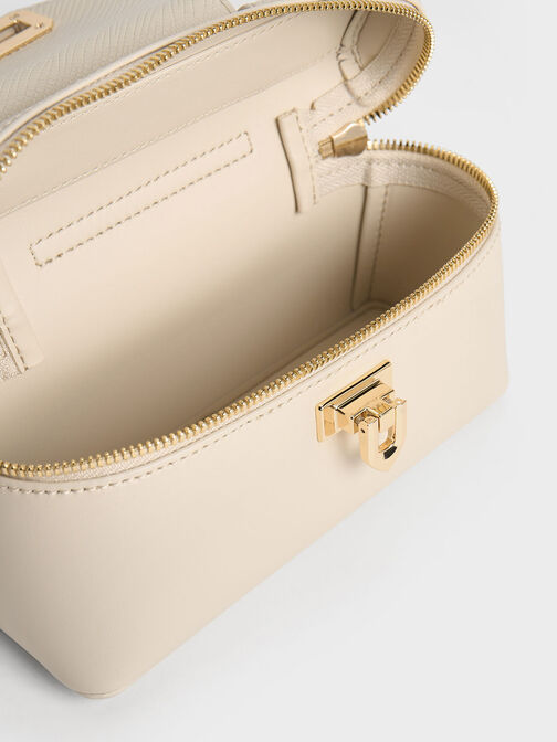 Arwen Top Handle Vanity Bag, Beige, hi-res