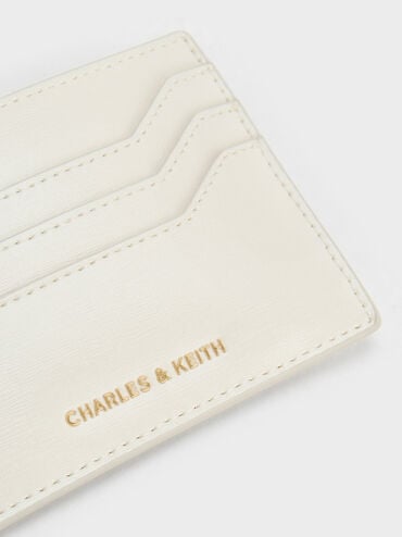 حافظة بطاقات كارلي بتصميم متعدد الجيوب, كريم, hi-res