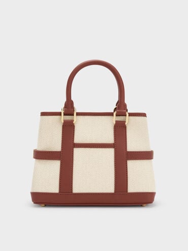 Mini Scottie Canvas Tote Bag, Brick, hi-res