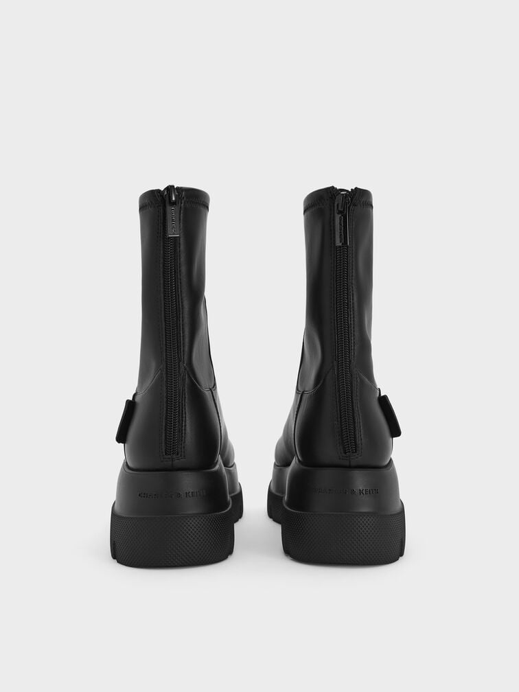 Leoi Chunky Ankle Boots, Black, hi-res