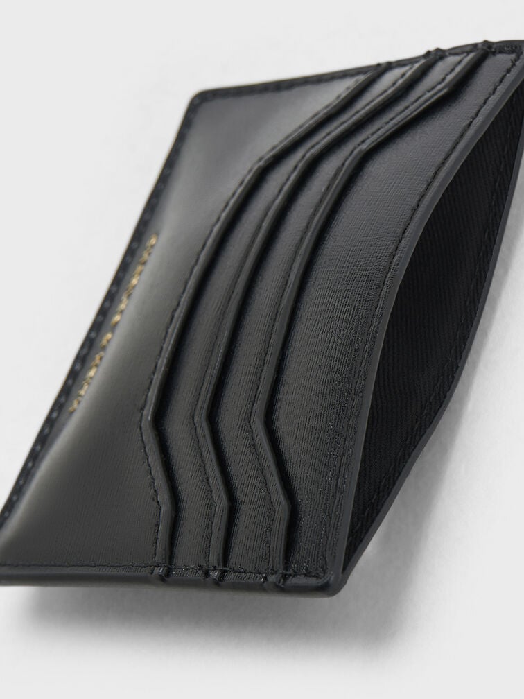 Carli Multi-Slot Card Holder, Black, hi-res