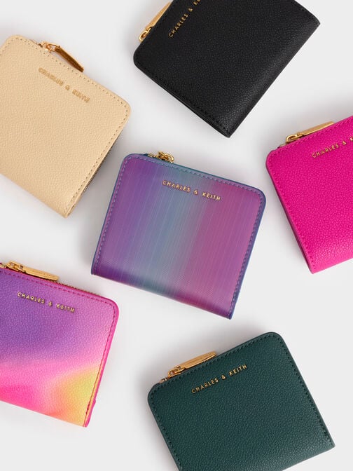 Zip Around Card Holder, Beige, hi-res