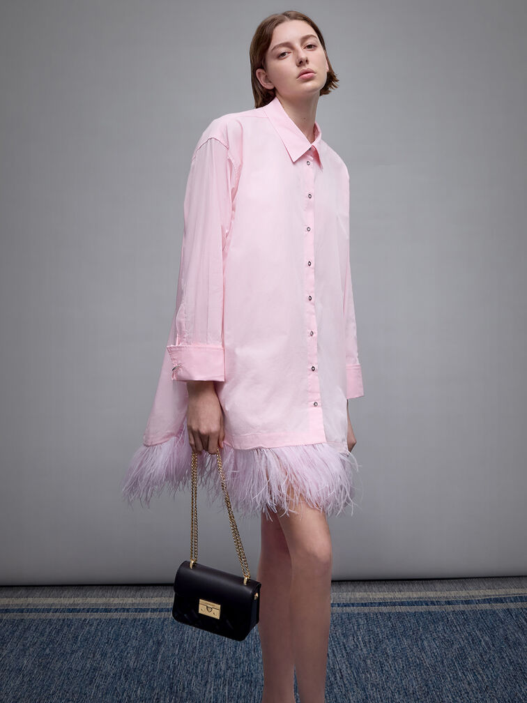 Alva Quilted Chain-Handle Bag, Black, hi-res