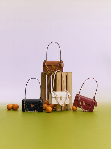 حقيبة كتف من سلسلة حبل أسيلين, Distressed Tan, hi-res