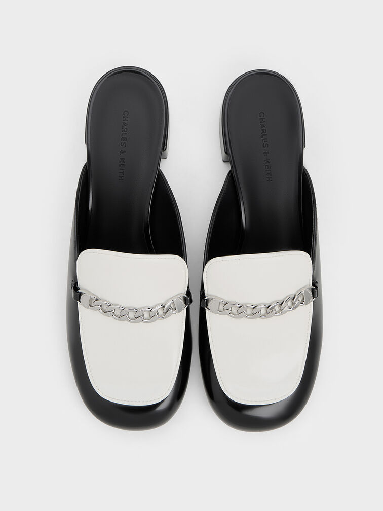 حذاء ميول أنيق بلونين وسلسلة, متعدد الألوان, hi-res