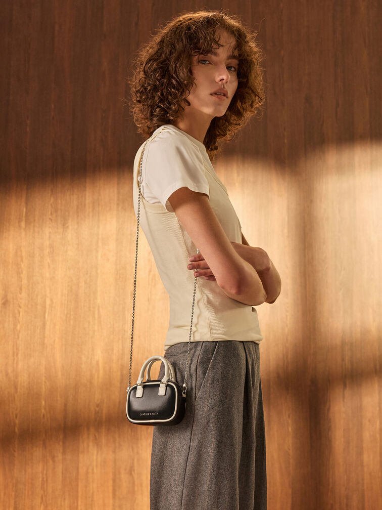 Sianna Two-Tone Bag Charm, Multi, hi-res