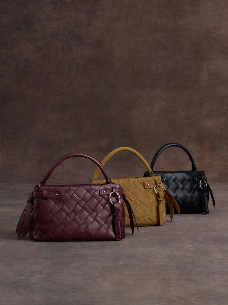 شنطة إيفيت من شامواه منسوج مُعاد تدويره, رملي ذهبي هاديء, hi-res