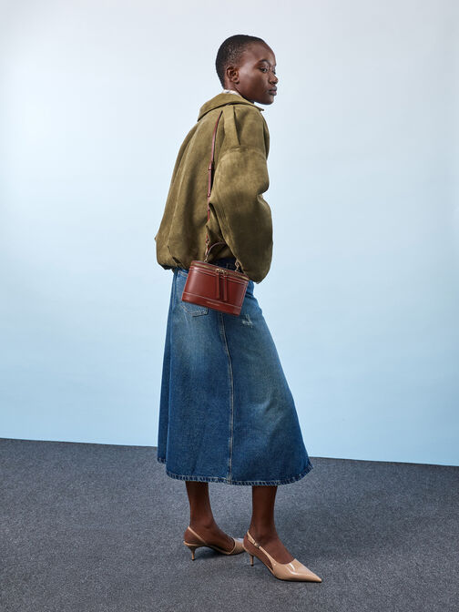 Enola Top Handle Vanity Bag, Brick, hi-res