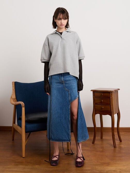 أحذية ماري جاين مسطحة مزينة بالترتر بأحزمة متقاطعة, برغندي, hi-res