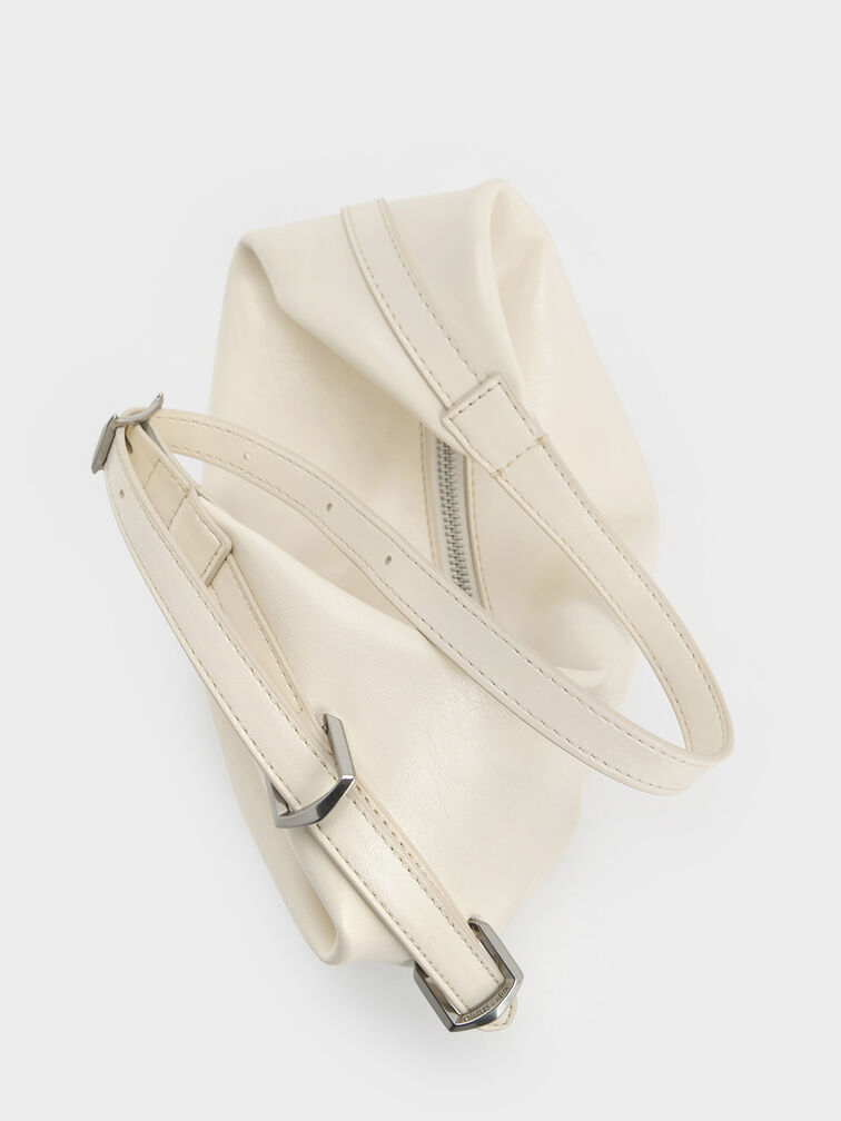 Bryna Curved Hobo Bag, Cream, hi-res