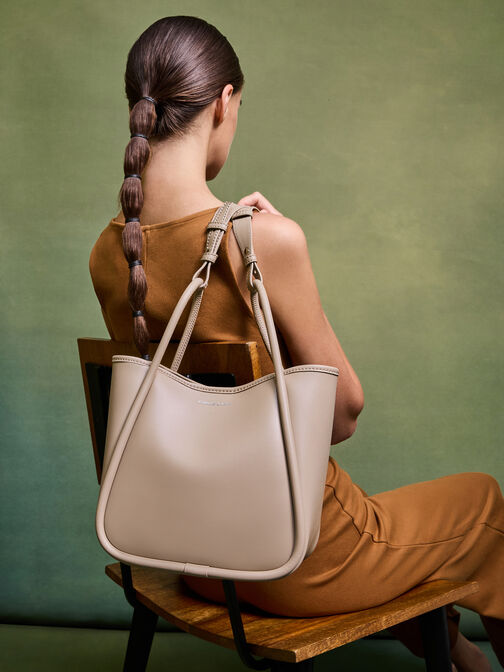 حقيبة توت "ليلى" ميني أنبوبية, تاوب, hi-res