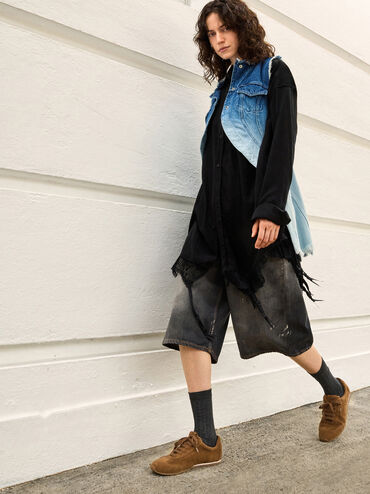 Jace Suede Sneakers, Brown, hi-res