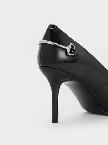 حذاء بكعب إيرينا ميتاليك ومقدمة مدببة, صندوق أسود, hi-res