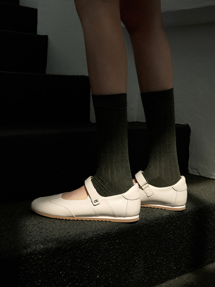 حذاء ماري جين جلد, أبيض طباشيري, hi-res