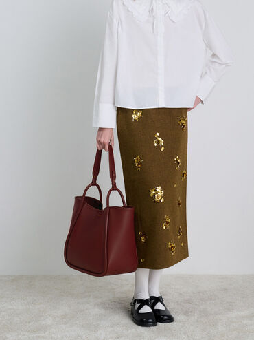 حقيبة ليلا توت باج واسعة بتصميم انسيابي, برقوق التوت, hi-res