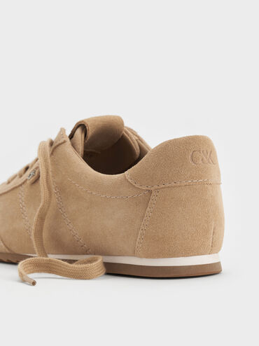 Jace Suede Sneakers, Beige, hi-res