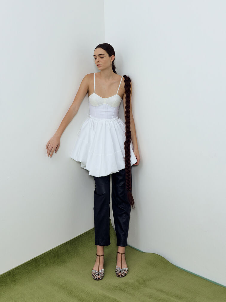 Jaylene Gem Caged Sandals, Brown, hi-res