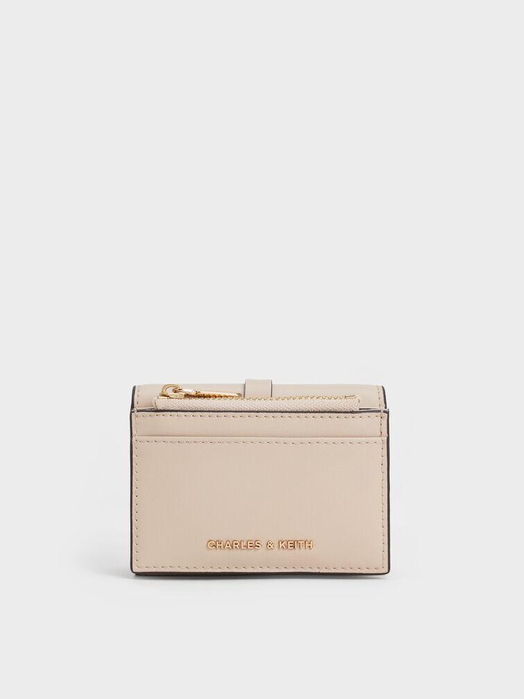 Calla Knotted-Strap Small Wallet, Oat, hi-res