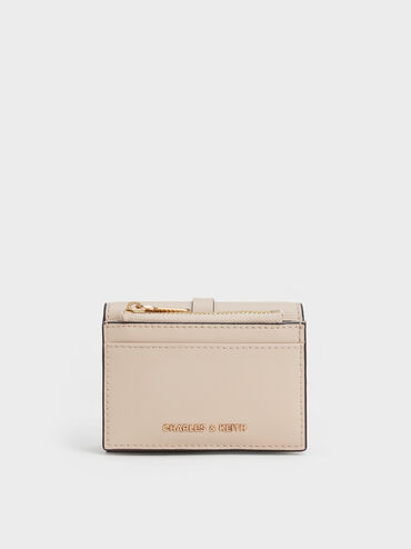 Calla Knotted-Strap Small Wallet, Oat, hi-res