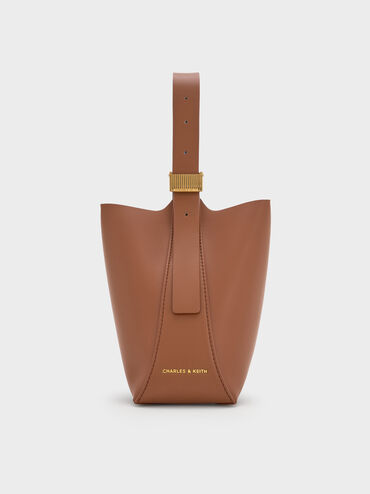 Edna Bucket Bag, Chocolate, hi-res
