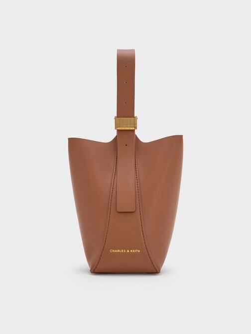 Edna Bucket Bag, Chocolate, hi-res
