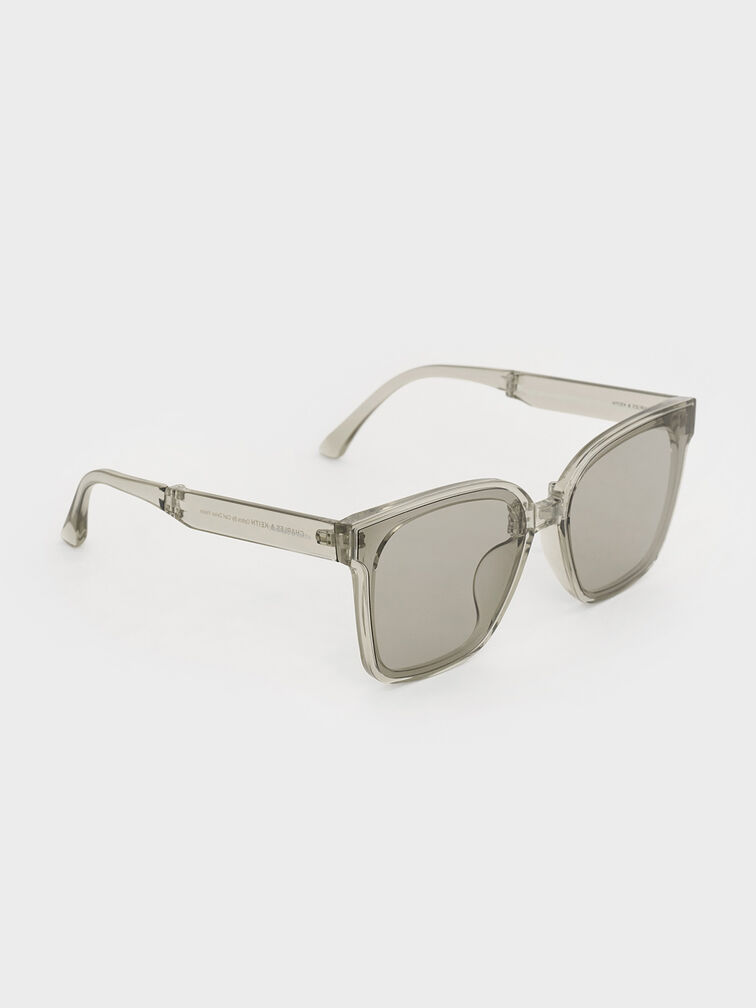 Brea Foldable Sunglasses, Grey, hi-res