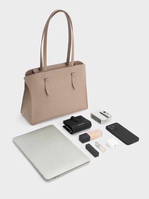 حقيبة توت من ألين بمقابض طويلة للحمل على الكتف, تاوب, hi-res