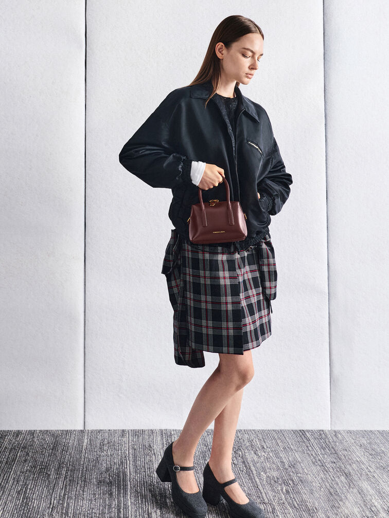 حقيبة بولينغ دينا, أحمر توتي فاخر, hi-res