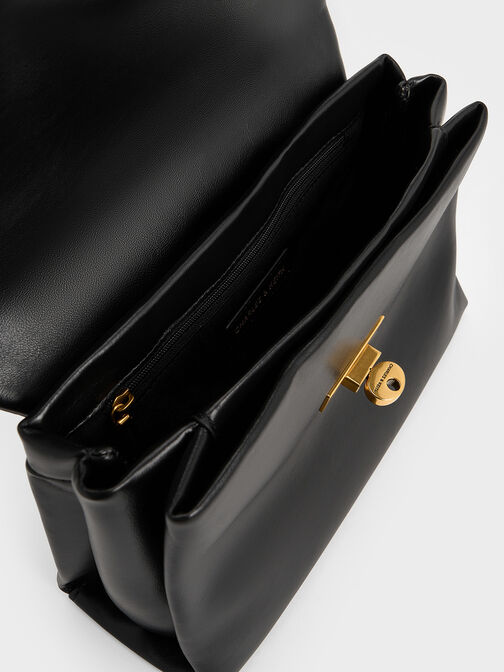 Kerry Chain-Handle Crossbody Bag, Black, hi-res