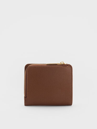 محفظة صغيرة كيلي بسحّاب علوي, بني داكن, hi-res