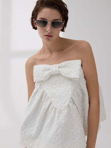 نظارة شمسية إينارا بإطار معدني, فضي, hi-res