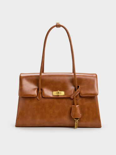 حقيبة توت "كيري" ترابيز, Distressed Tan, hi-res