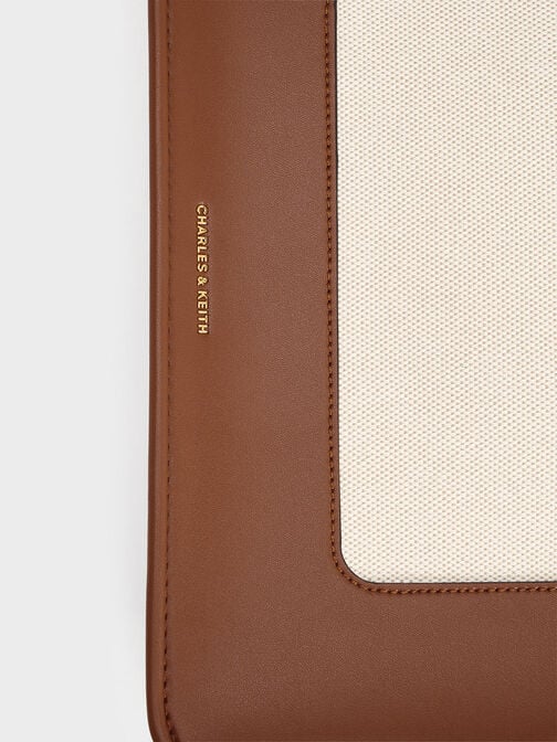 حقيبة توت قماشية من مجموعة دايلا, تان, hi-res