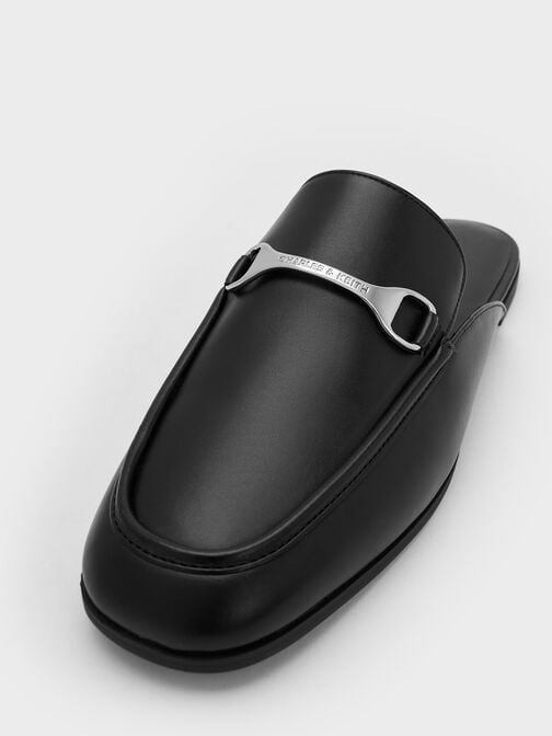 حذاء ميول ليزلي مزين بحلية معدنية, أسود, hi-res