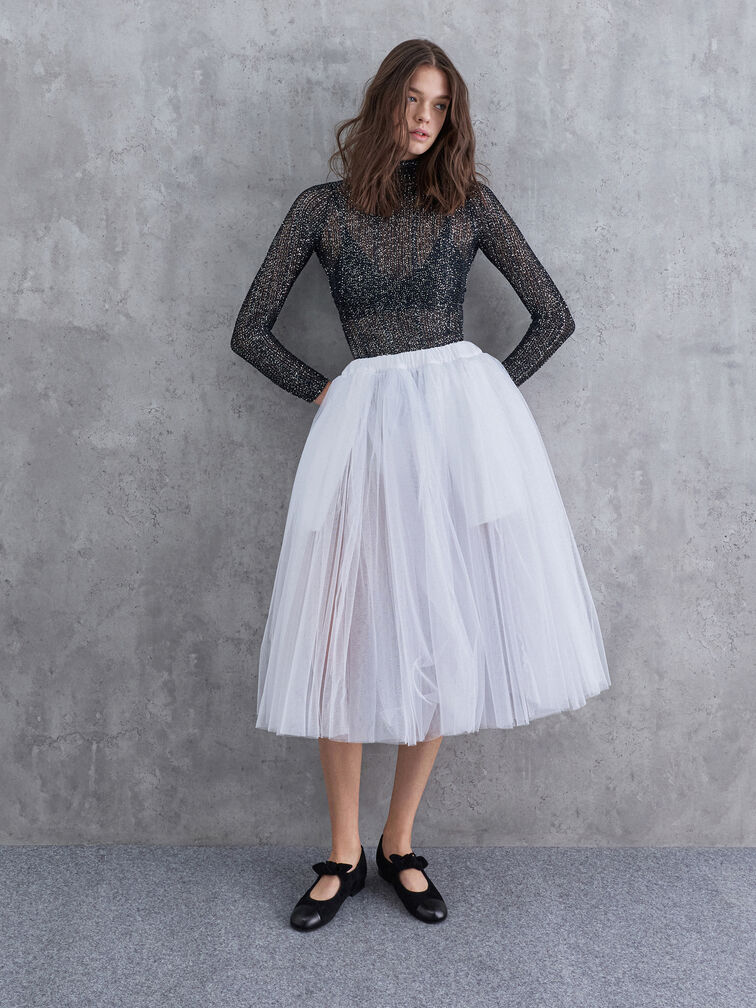 Suede & Leather Mary Janes, Black, hi-res