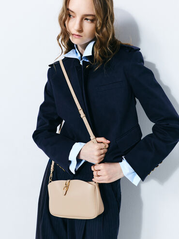 Adalyn Chain Shoulder Bag, Dusted Oat, hi-res