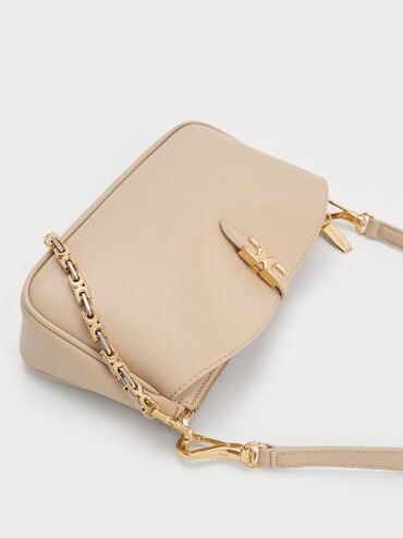 Adalyn Chain Shoulder Bag, Dusted Oat, hi-res