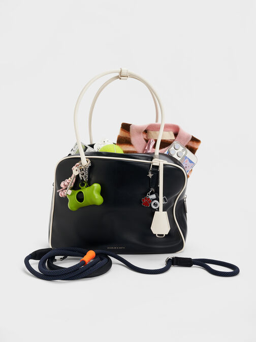 Large Sianna Two-Tone Bowling Bag, Multi, hi-res