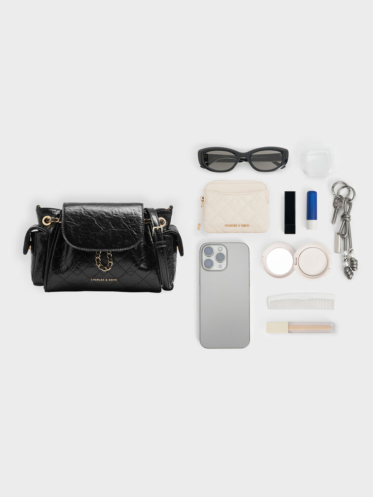 حقيبة ظهر مبطنة, أسود, hi-res