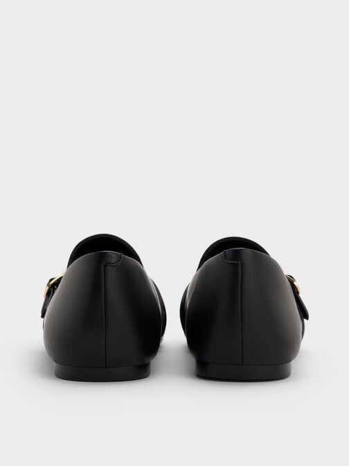 لوفرز قماش بمشبك, أسود, hi-res