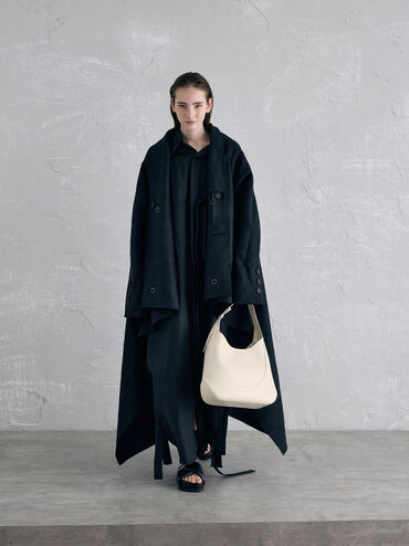 Sigrid Hobo Bag, Cream, hi-res